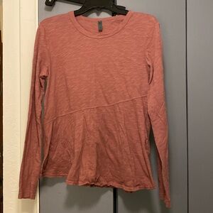 Anthropologie Left of Center, made in USA, rose pink, size small